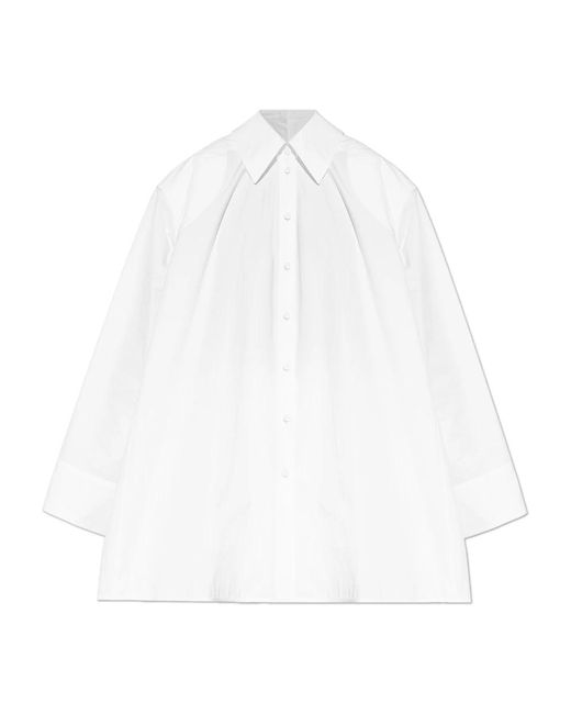 Jil Sander White Oversized hemd