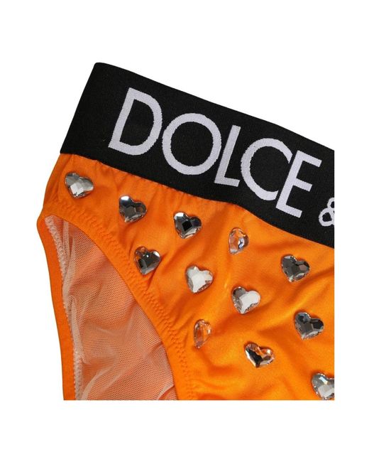 Dolce & Gabbana Orange Bottoms