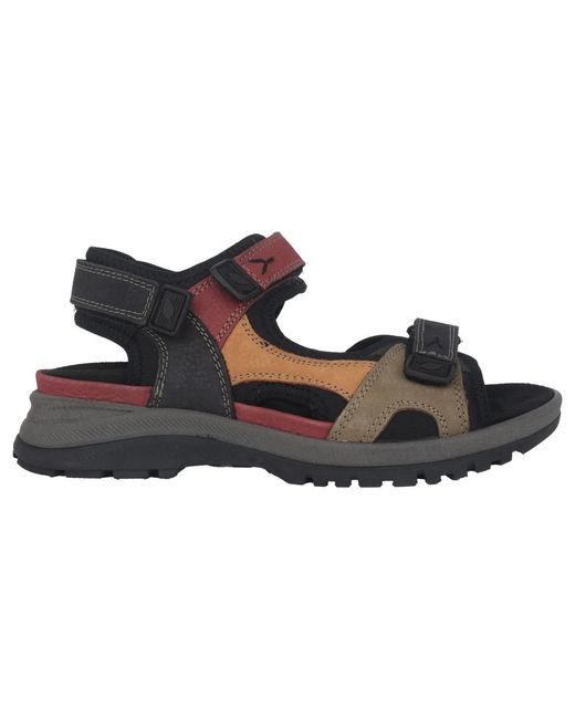 Flat Sandals di Waldläufer in Black