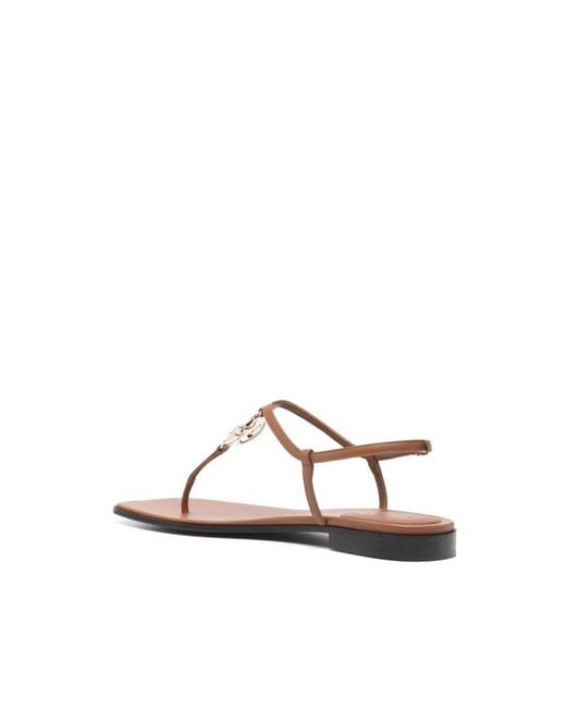 Gucci Natural Flat Sandals