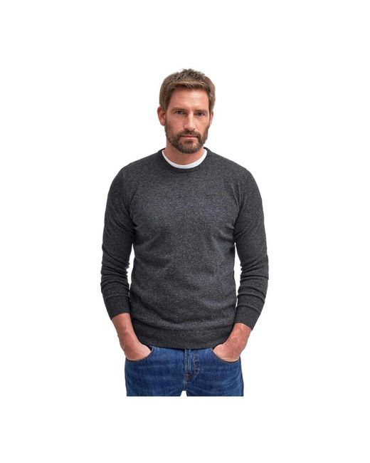 Barbour Gray Round-Neck Knitwear for men