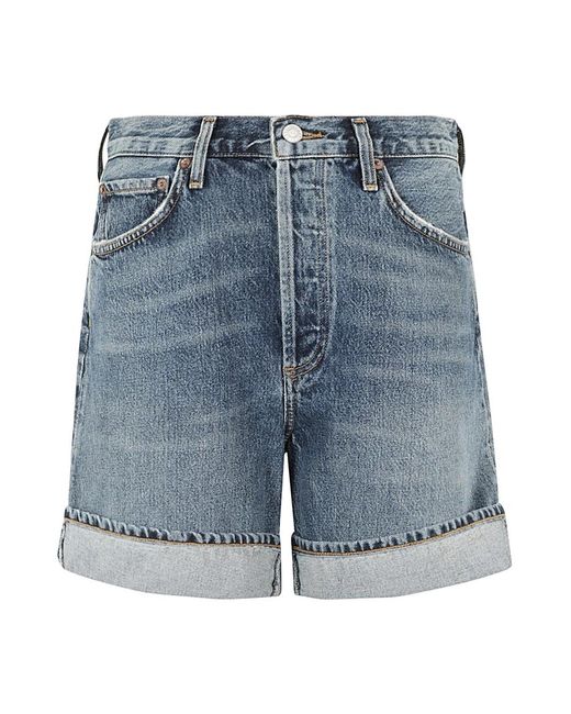 Shorts > denim shorts Agolde en coloris Blue