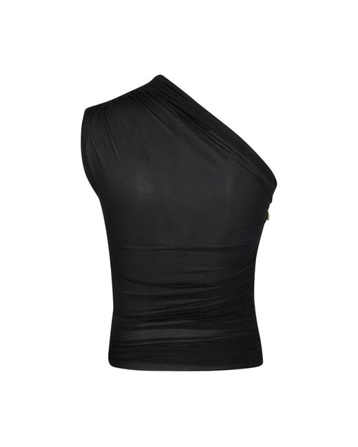 Elisabetta Franchi Black Sleeveless Tops