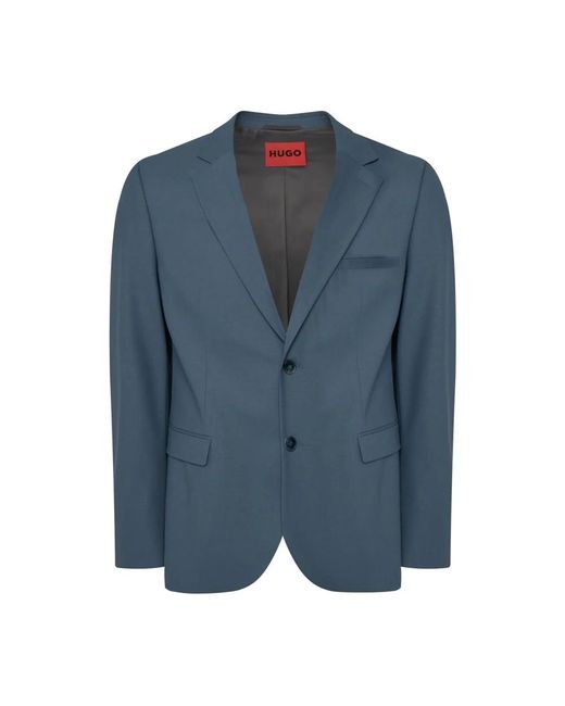 HUGO Single Breasted Suits in het Blue voor heren