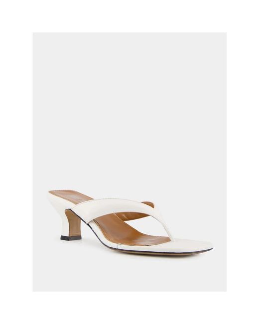 Paris Texas Metallic Heeled Mules