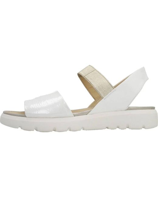 Flat Sandals di Geox in Metallic
