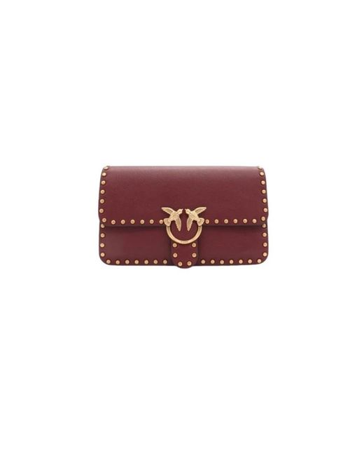 Pinko Red Shoulder Bags