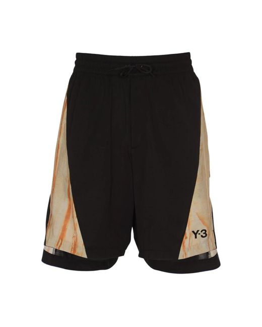 Y-3 Rust dye shorts in Black für Herren