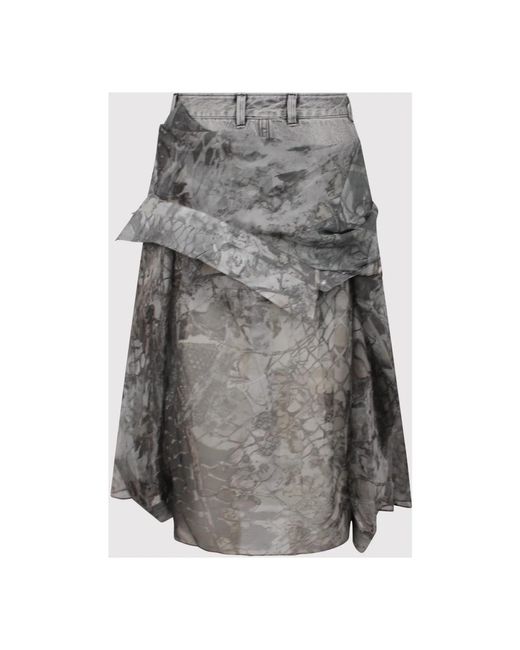 DIESEL Gray Denim Skirts