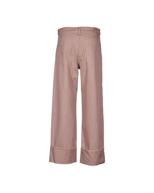Max Mara Brown Braune weite beinhose bananensilhouette