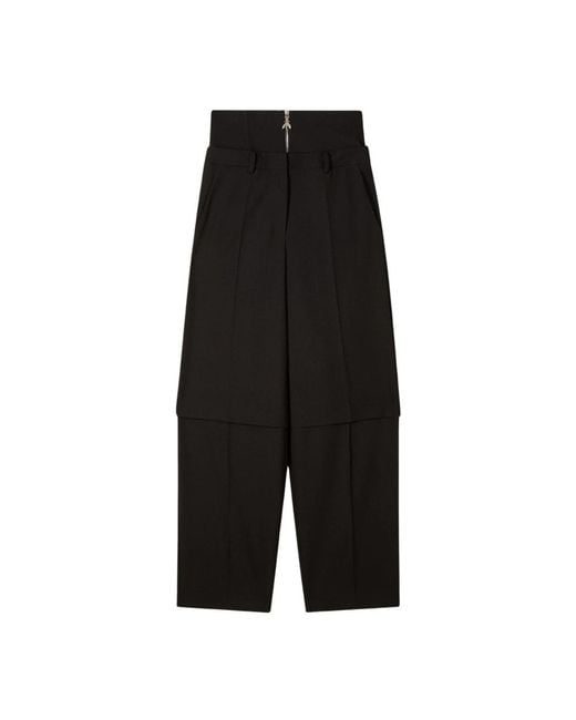Patrizia Pepe Black Wide Trousers