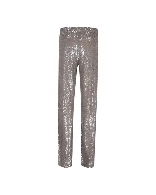 P.A.R.O.S.H. Gray Straight Trousers