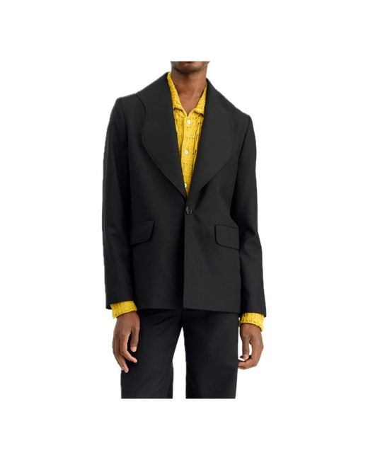 Séfr Blazer mit geschwungenem revers in Black für Herren