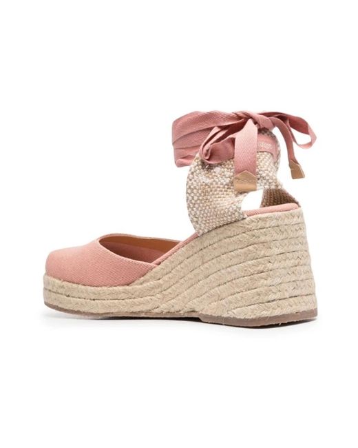 Castaner Pink Wedges