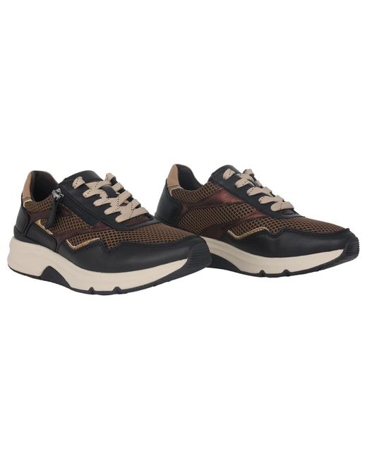 Gabor Black Rollender Sneaker