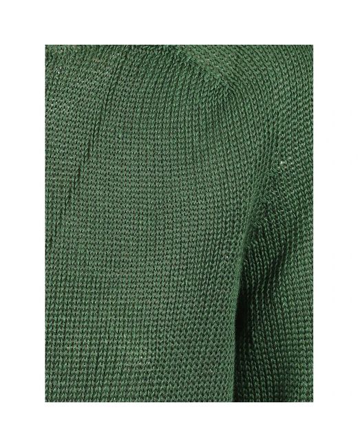 Max Mara Green Round-Neck Knitwear