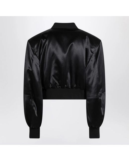The Attico Black Bomber Jackets