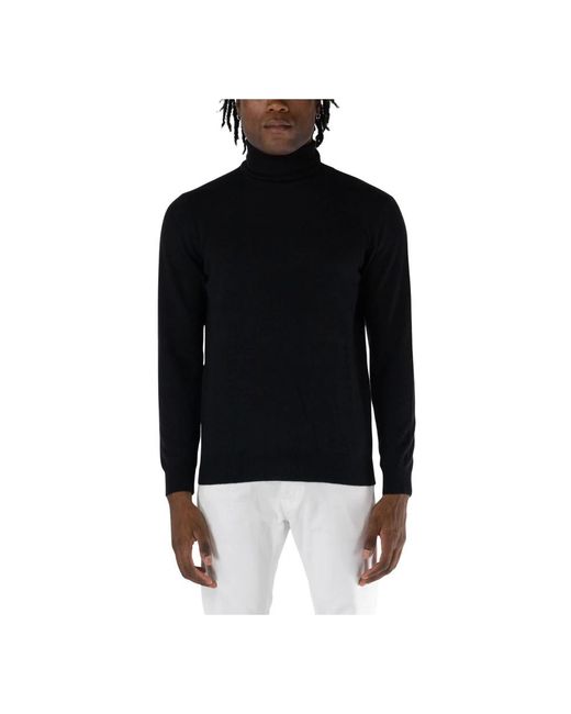 Kangra Turtleneck Sweater in het Black voor heren