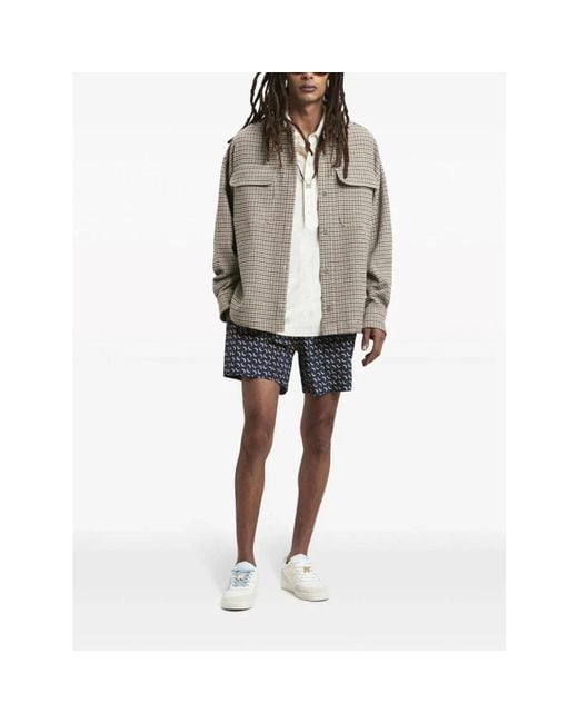 Palm Angels Gray Light Jackets for men