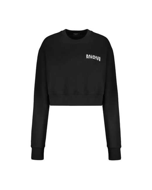Balmain Black Sweatshirts