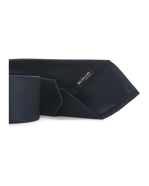Ties Kiton de hombre de color Blue