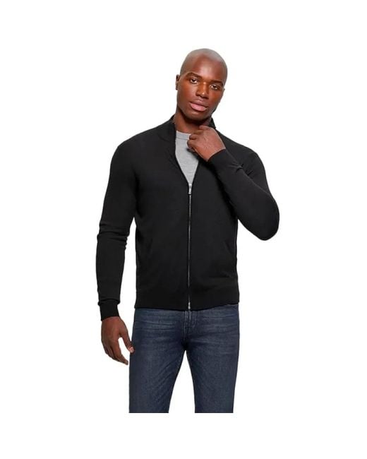 Guess Zip-Throughs in het Black voor heren