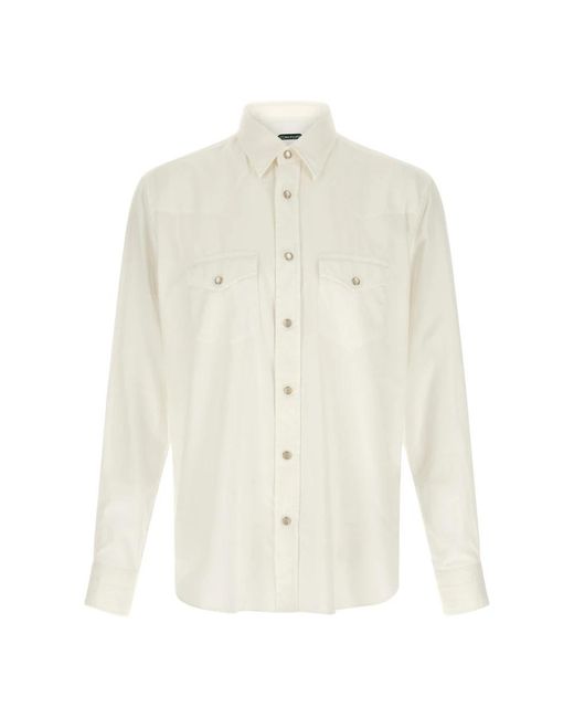 Tom Ford White Casual Shirts for men