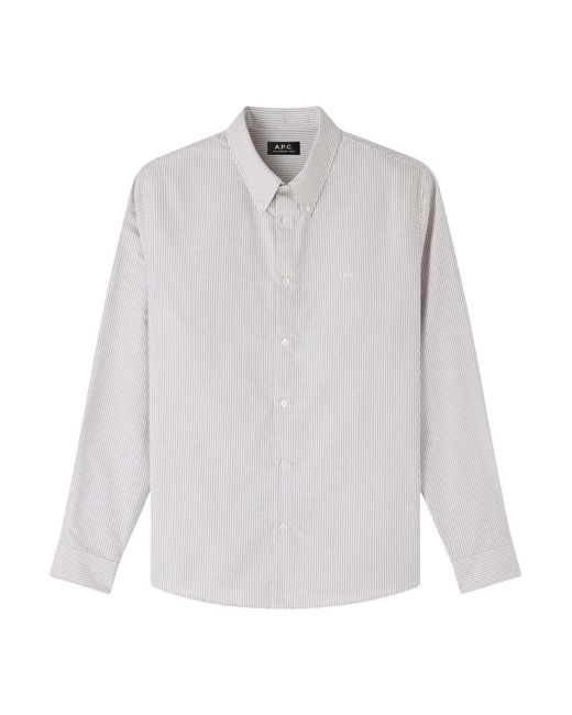 A.P.C. White Casual Shirts for men