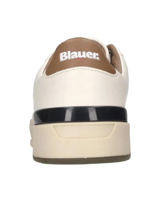Blauer White Sneakers for men