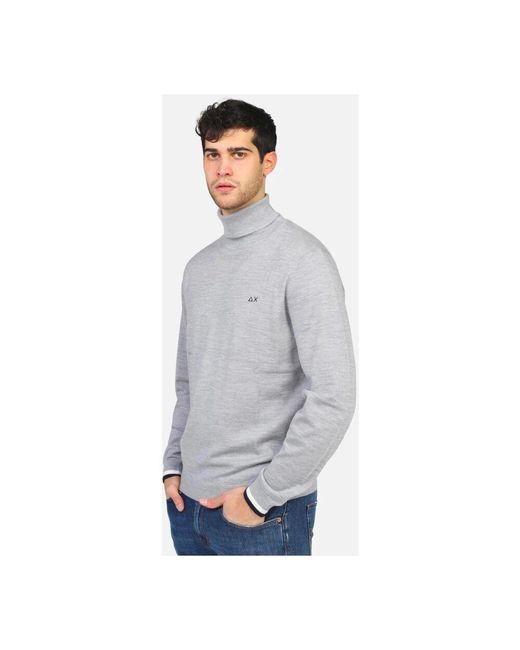 Turtlenecks Sun 68 de hombre de color Gray