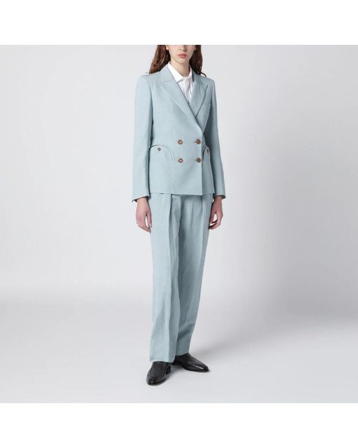 Blazé Milano Blue Straight Trousers