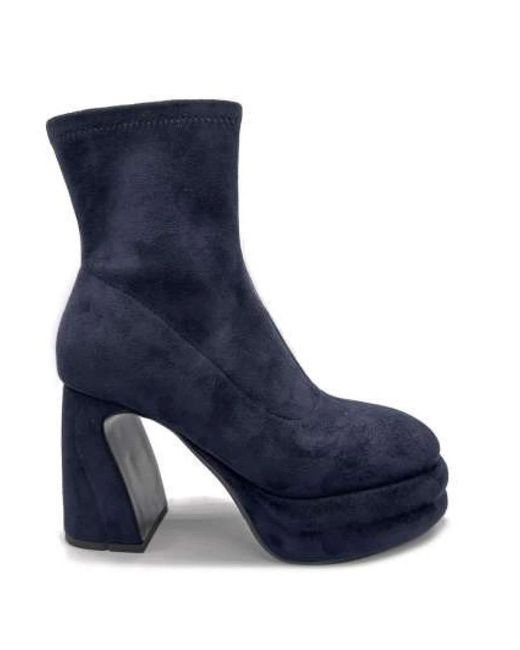 Jeannot Blue Heeled Boots