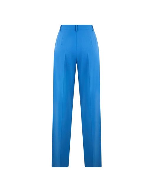 Alberta Ferretti Klassieke Broek Met Hoge Taille in het Blue