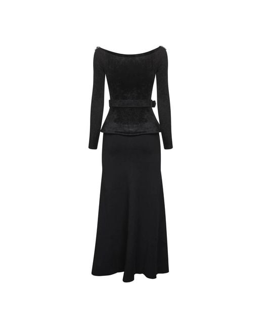 Maxi Dresses Self-Portrait en coloris Black