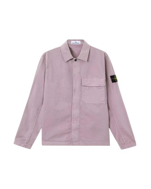 Stone Island Purple Light Jackets for men