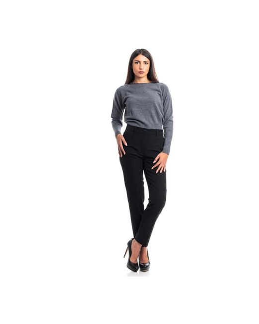 Seventy Black Slim-Fit Trousers