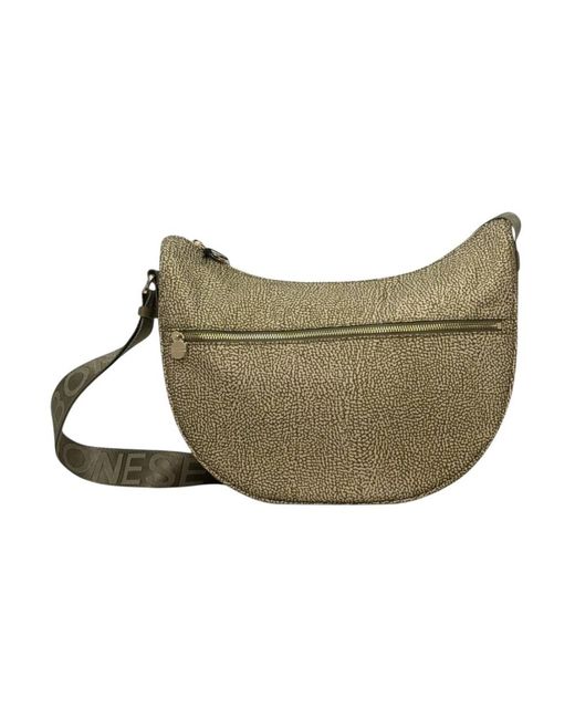 Borbonese Green Luna Bag Middle