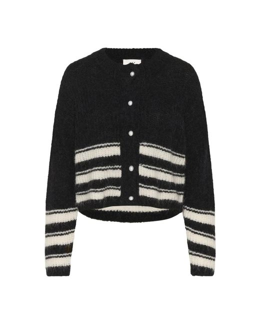 Karen By Simonsen Truien & Vesten ,Zwart ,Kbtot Cardigan in het Black