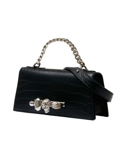 McQueen Black Handbags
