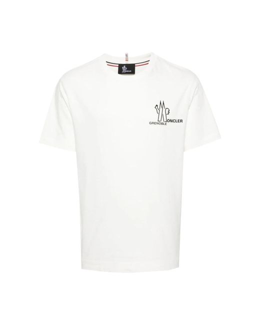 T-camicie di Moncler in White da Uomo