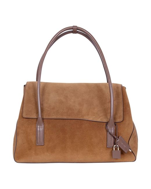 Tom Ford Brown Eclipse Medium Schultertasche