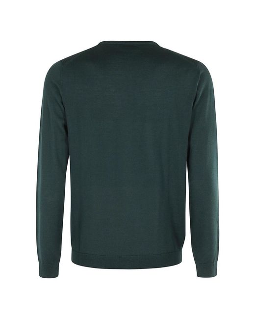 Roberto Collina Green Round-Neck Knitwear for men