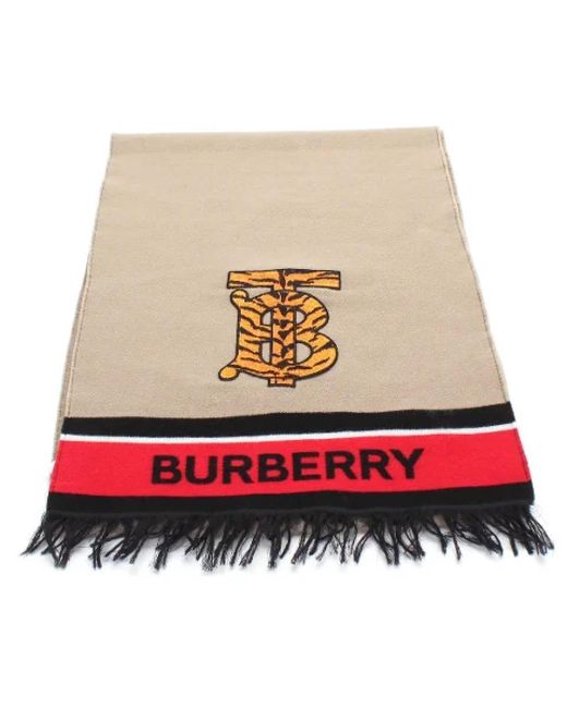 Sciarpe di lana usate di Burberry in Rosso | Lyst