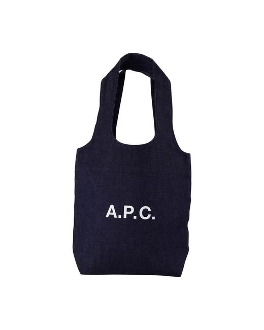 A.P.C. Blue Ninon Small Shopper Bag