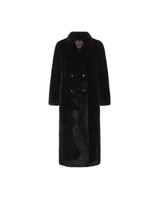 VALENTINI 1972 Black Double-Breasted Coats