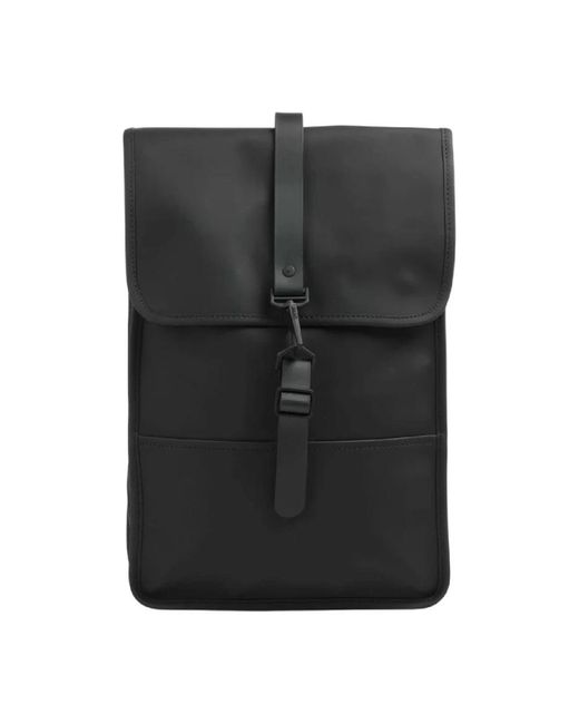 Rains Black Backpacks