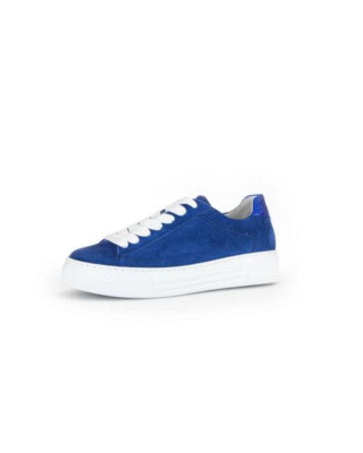 Gabor Blue Casual Schnürschuhe Für Damen
