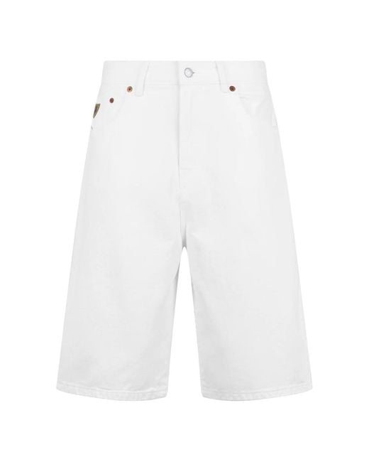 Lois White Denim Shorts