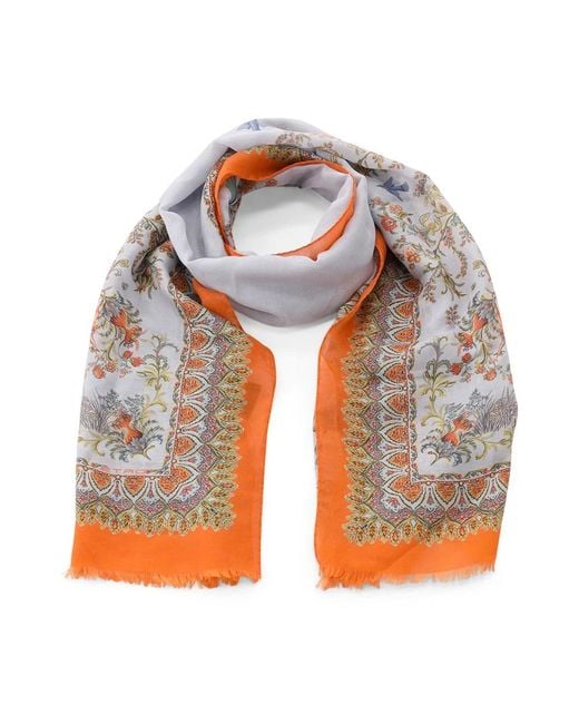 Etro Orange Scarves