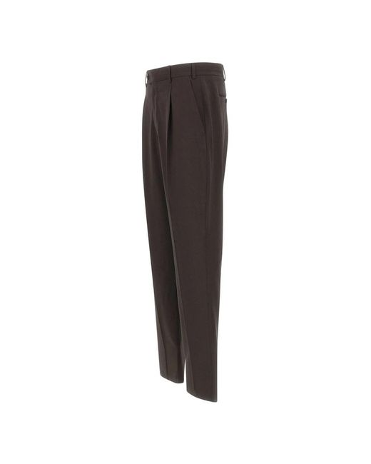 PT Torino Gray Wide Trousers for men